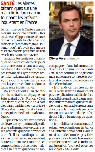 2020 04 30 SO Une maladie rare prise très au sérieux2