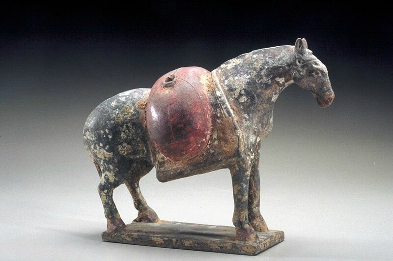 Horse with pack, Northern Wei dynasty (386-534)