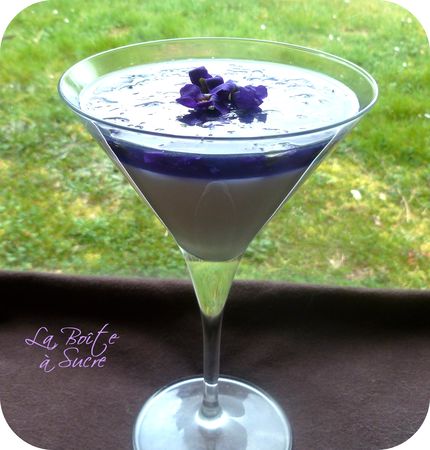 100% Violette recettes Pana Cotta des Amoureux