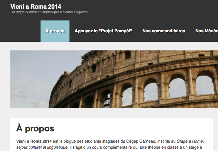 Blogue vieni a Roma 2014