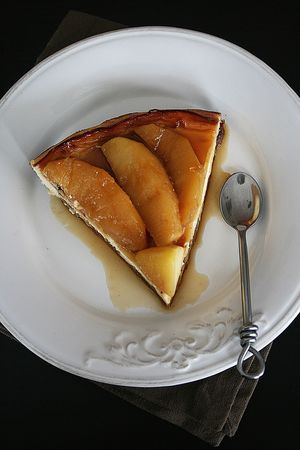 cheescake aux pommes caramélisées - beurre salé 1