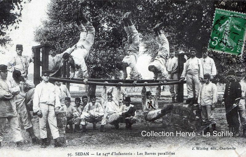 Barres parallèles - Carte de 1913