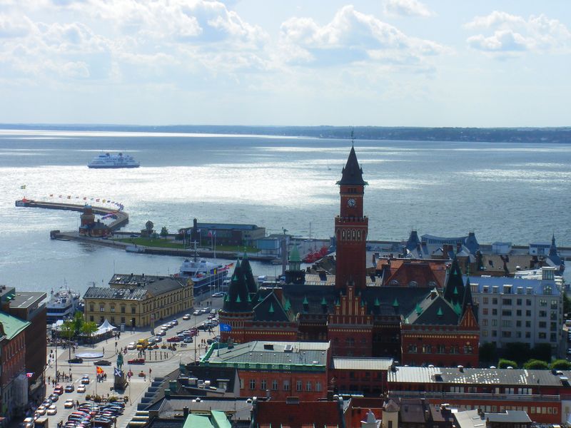 Vue d'helsingborg