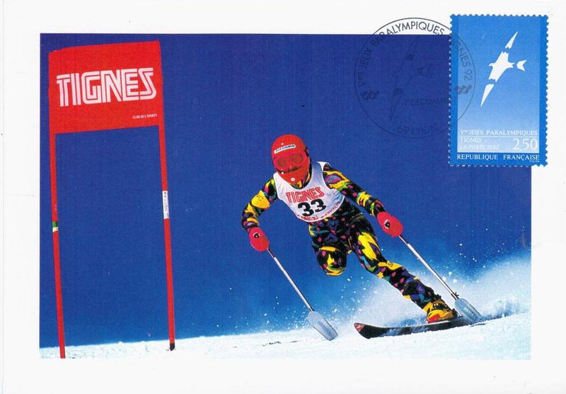 CPM Tignes 1992 Jeux Paralympiques Ski