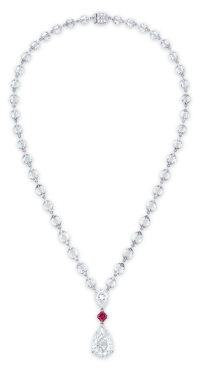 A unique diamond and coloured diamond pendant necklace, by Nirav Modi