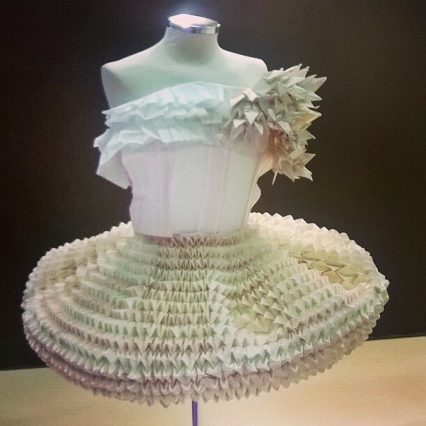 Robe de soirée en papier