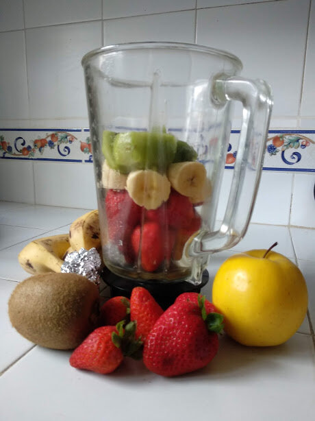 Smoothie de fraises à la banane et kiwi au jus de pomme41