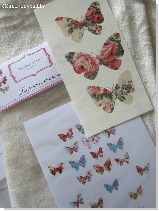 Transfert Marimerveille papillons N° 1