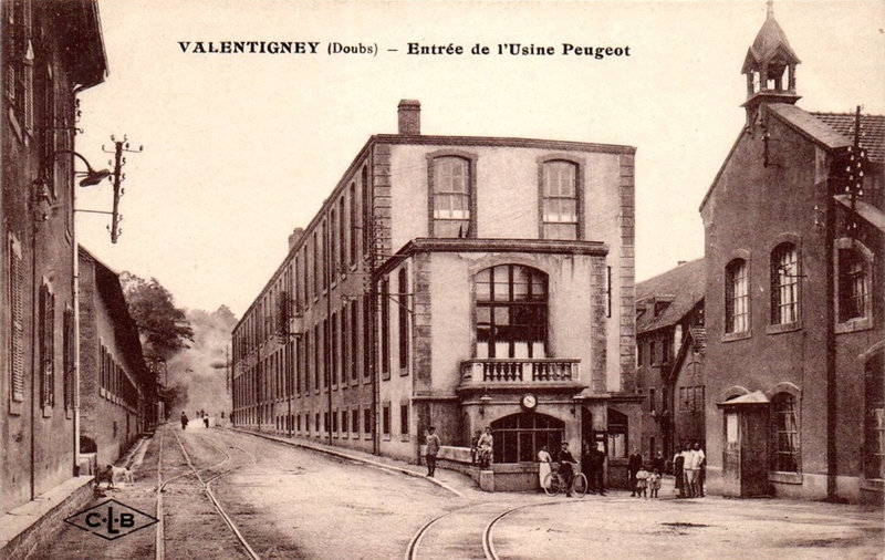 CPA Valentigney Usine Peugeot
