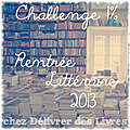 <b>Challenge</b> 1% Rentrée Littéraire <b>2013</b>