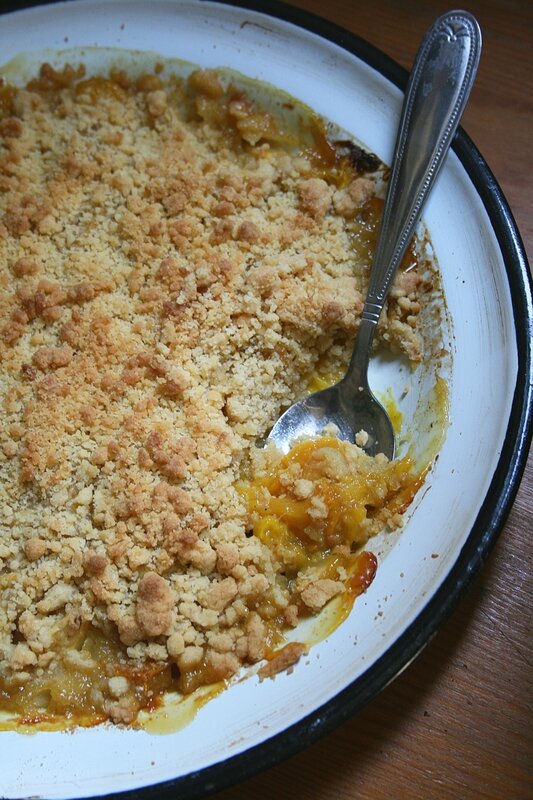 Crumble à la mangue - vanille Passion culinaire