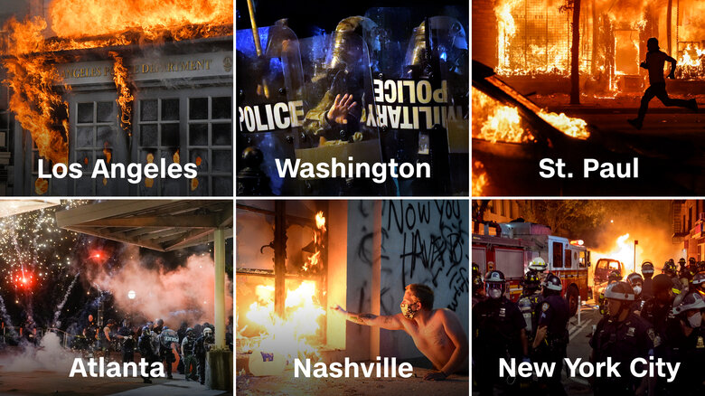 George Floyd riots spread
