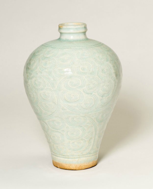 Bottle Vase (Meiping) with Stylized Spirals, Song dynasty (960–1279), 12th-13th century
