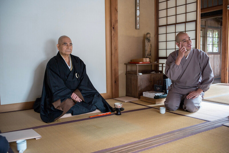 Ryutakuji, intérieur, Eizan et traducteur