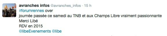 tweet forum de Rennes Libération 2014 conclusion