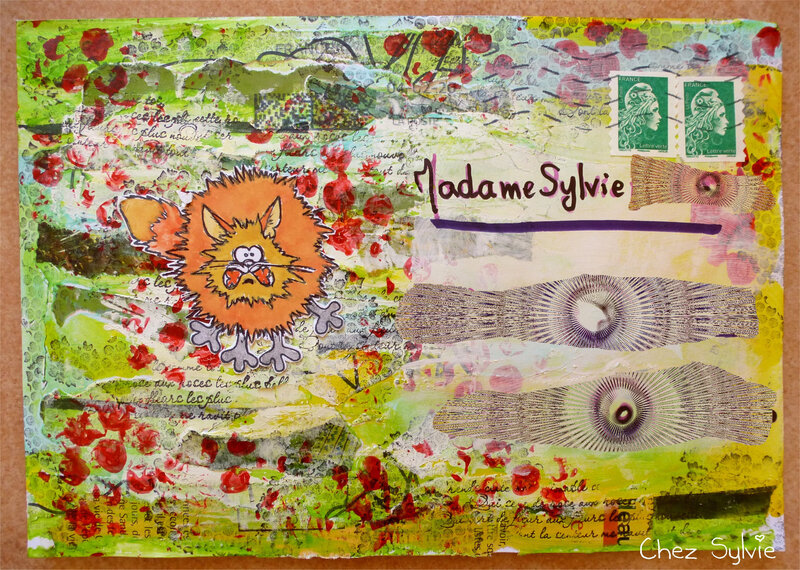 Mail art Marielle cryptée