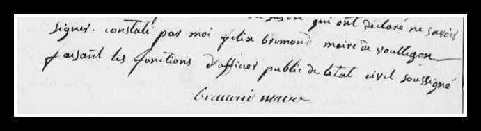 Voultegon Maire Félix Brémond