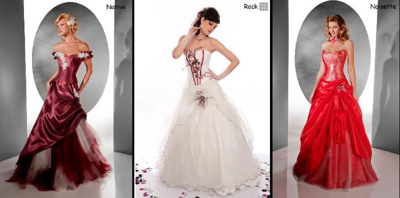 Robes de mariees rouges ou bordeaux Organisez votre mariage ou votre PACS