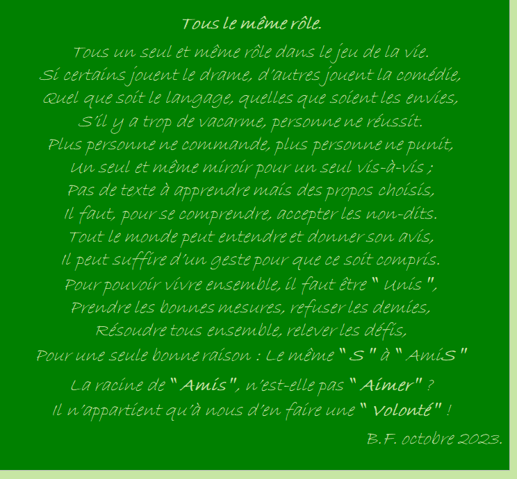 Tous le même rôle p3 L3 m45