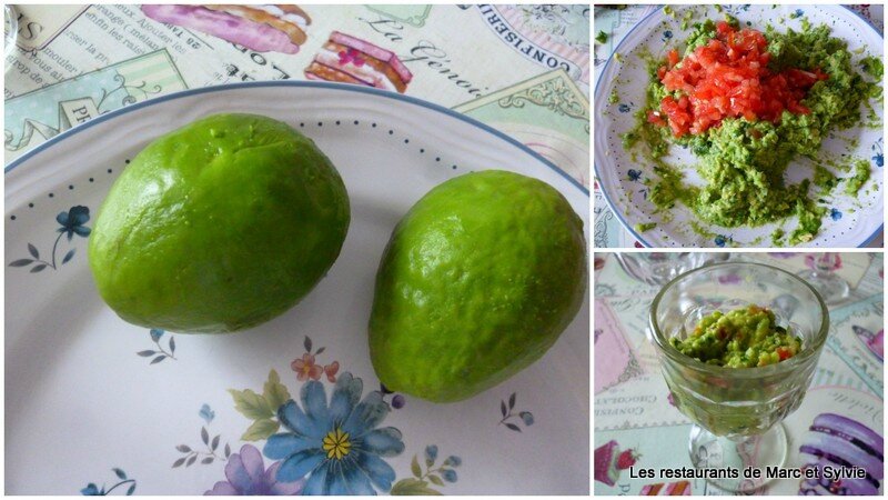 Verrines de guacamole et surimi1