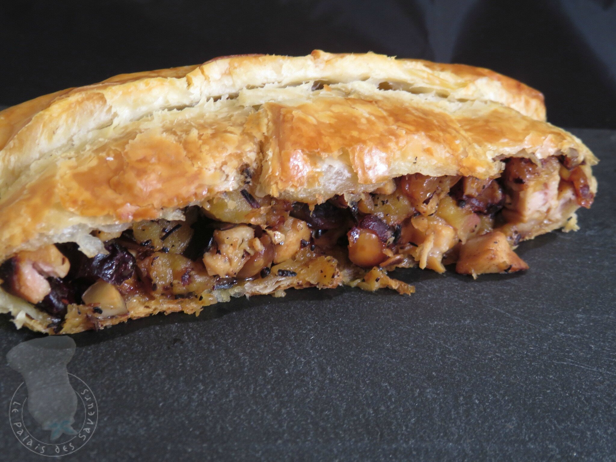 Strudel boudin pommes