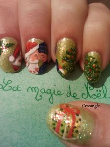 nail art noël Crocongle