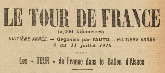 1910 07 07 Tour de France Annonce L'Auto