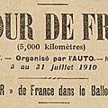 Tour de France <b>1910</b>, Ballon d’Alsace & Belfort 