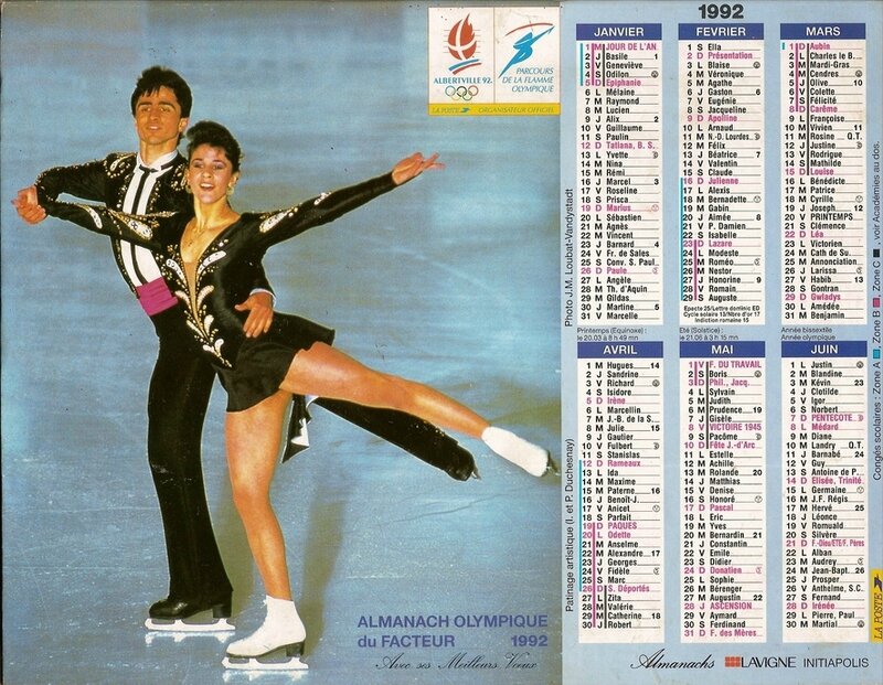 Calendrier 1992 Duchesnay