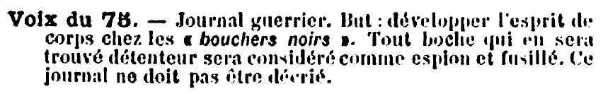 Voix du 75