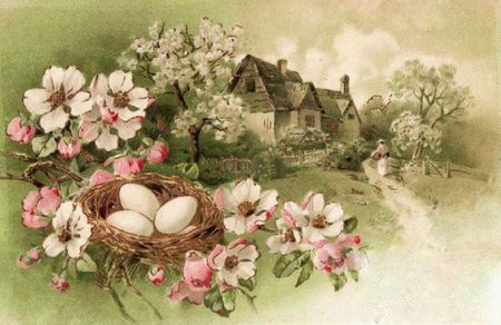 Spring Cottage scene