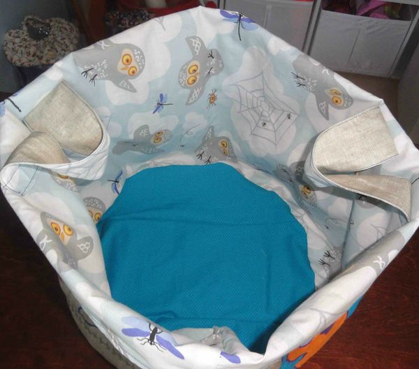 grand bac de rangemen en tissu fait main, handmade fabric storage bag (8)