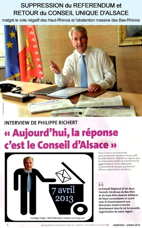 Richert retour du conseil d Alsace