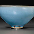 A rare Junyao <b>deep</b> <b>bowl</b>, Song-Jin dynasty, 12th-13th century