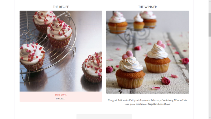 cupcakes gagnants Nigella Lawson st valentin concours Cathytutu