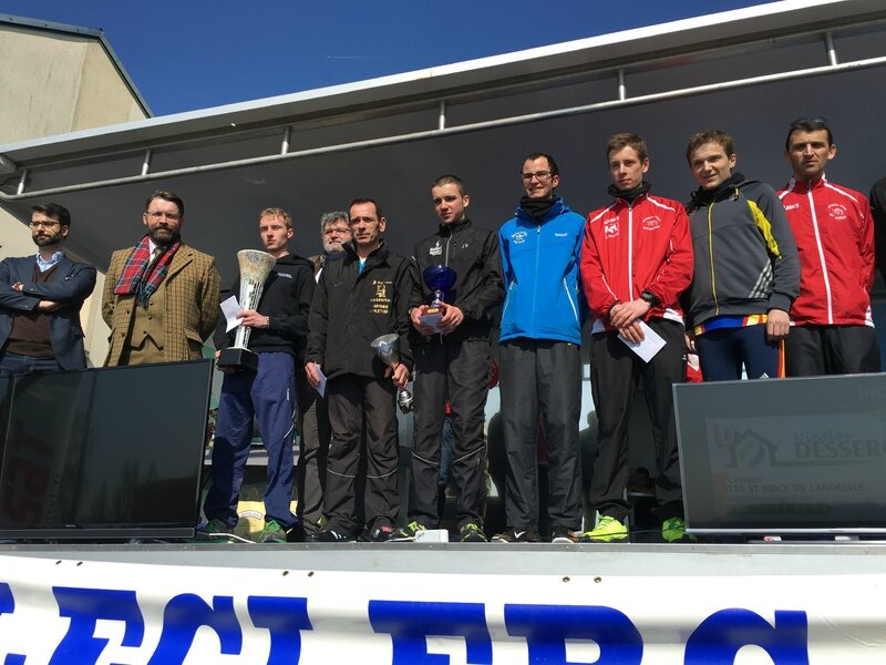 Athletic Club Avranches podium course 2016 10km homme