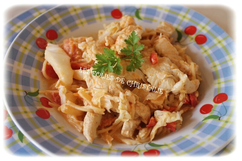 Poêlée dinde au curry rouge 6