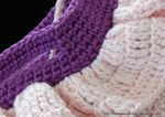 Mini Ruffled Bag crochet rose 05