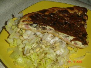 Tarte aux champignons, oignons et jambon et herbes recettes Petits champignons farcis ail et fines herbes