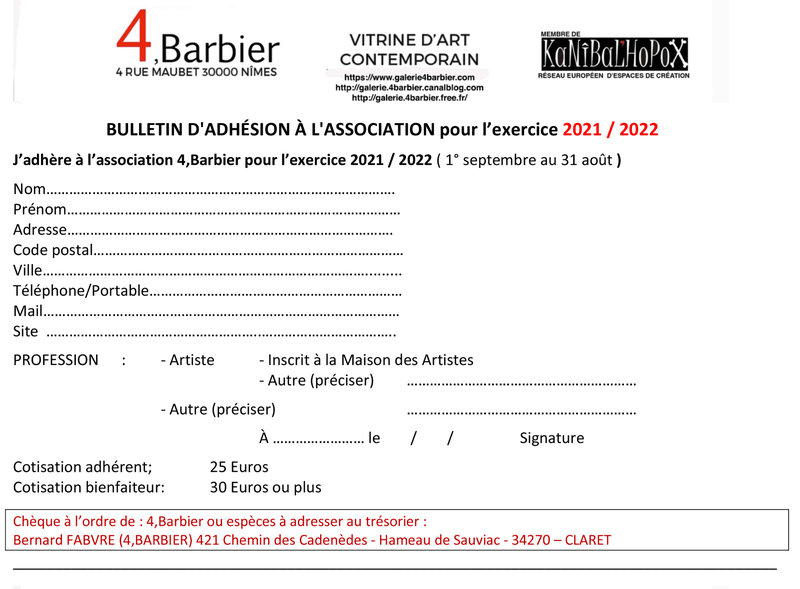 BULLETIN-adhesion 2021 2022