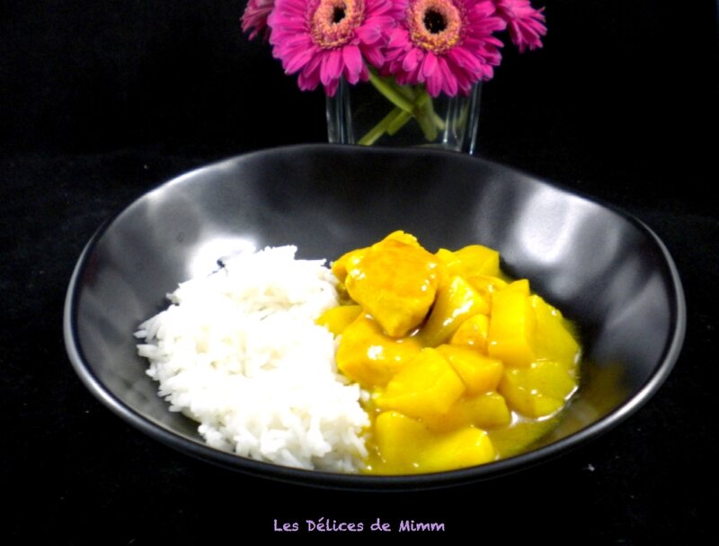 Curry de poulet express aux pommes et ananas 5