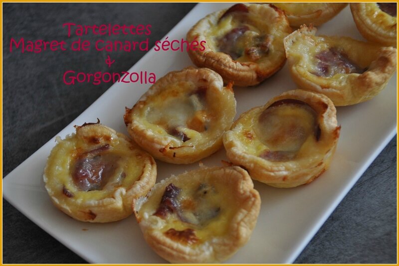 tartelettes magret gorgozola