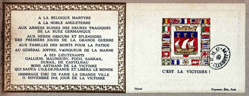 Carte 11 nov 1918