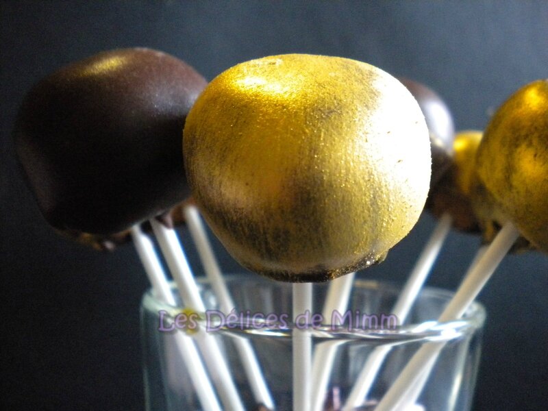 Cake pops dorés au foie gras et au chocolat 2