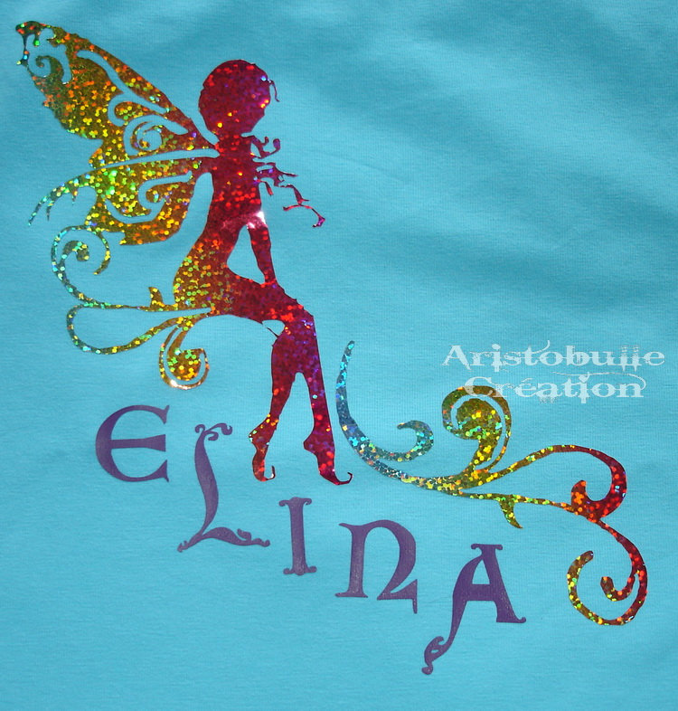 T-shirt elfe arabesque - détail