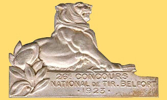 Médaille Concours National Tir 1923