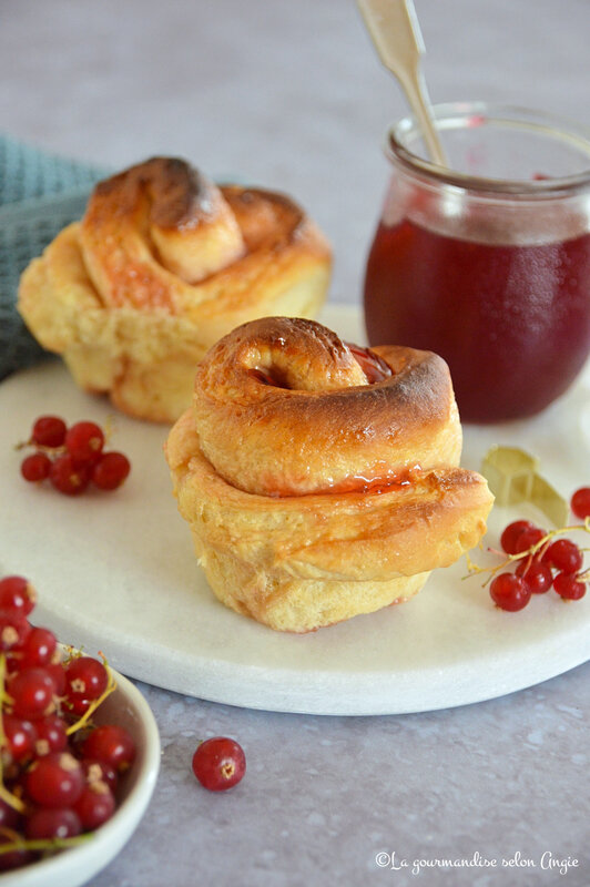 brioche gelée groseilles vegan