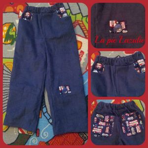 pantalon velour bleu01