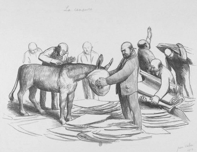 jean veber Les censeurs pendant la guerre
