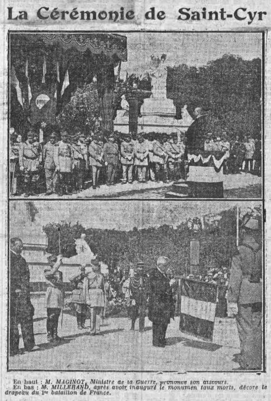 Saint-Cyr ESM (5) Le Petit Courrier mardi 23 mai 1922